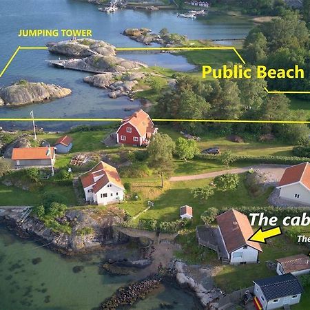Cabin At The Sea Close To Public Beach With A Jumpingtower Hoviksnas Exteriör bild